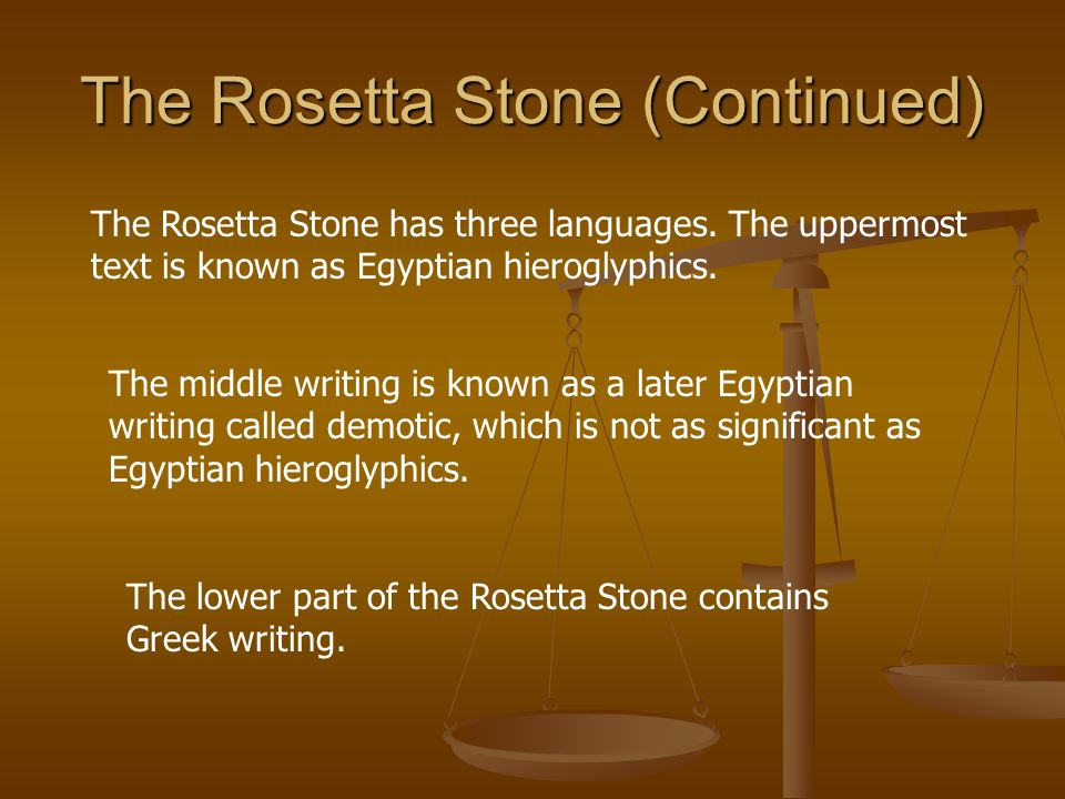 The rosetta stone essay